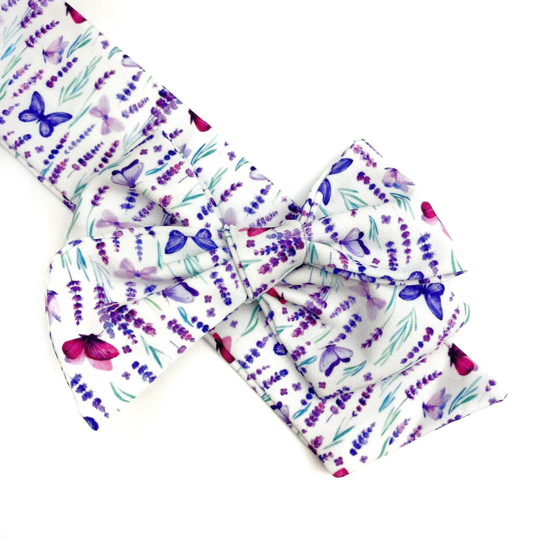 Lavender Field Butterflies Effortless Bow Strips - Closed Edge