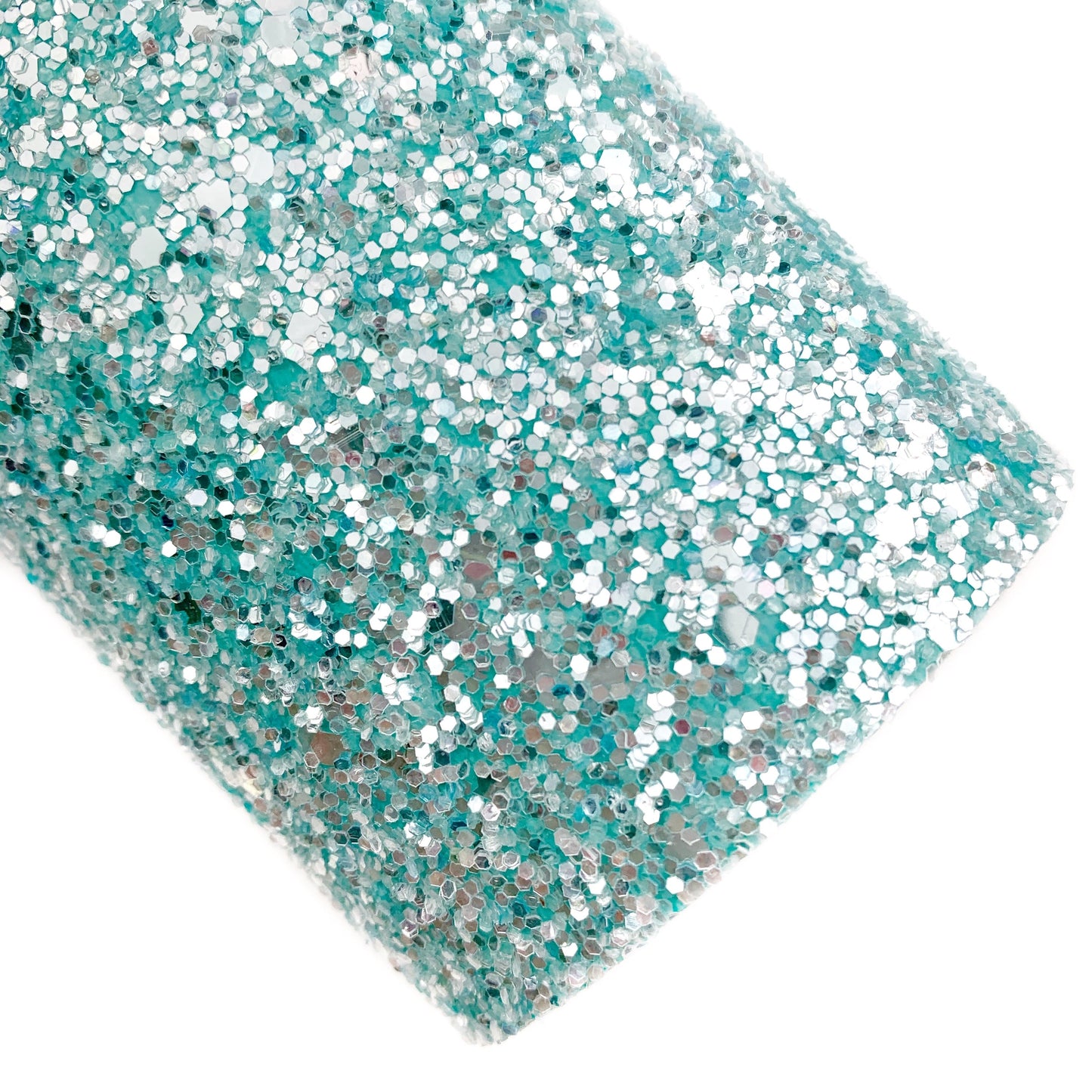 Blue Lagoon Bubbly Glitter Faux Leather Sheets