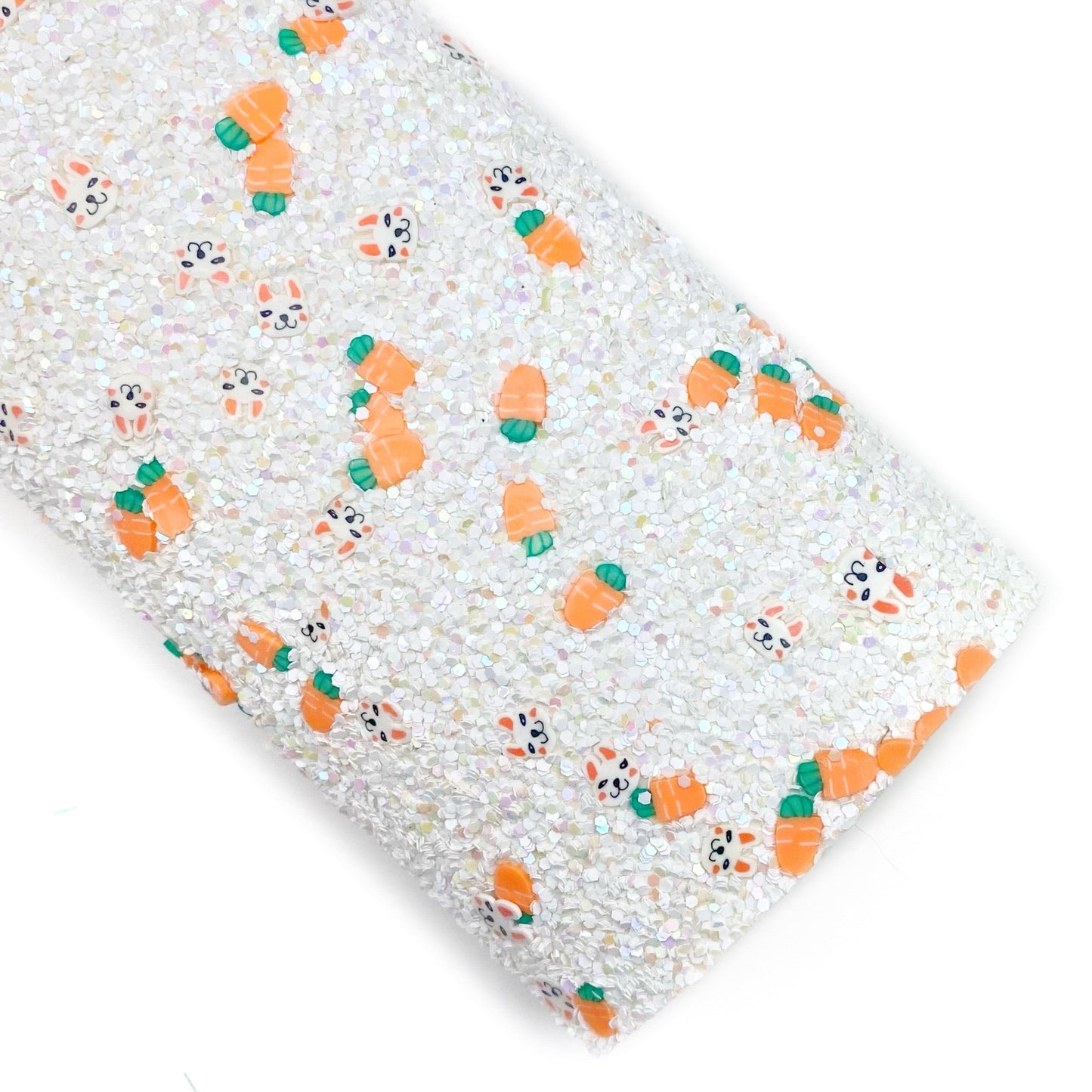 Bunny & Carrot Pieces Glitter Faux Leather Sheets