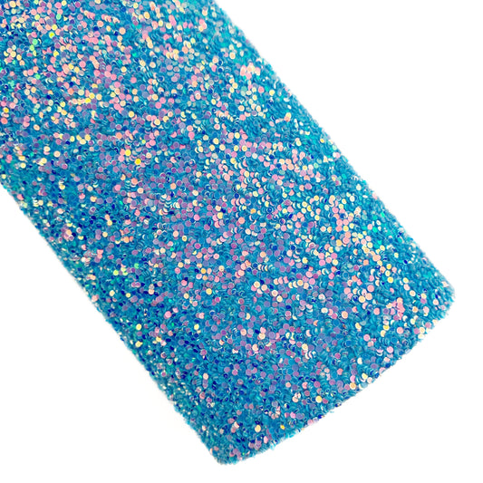 Blue Skies Lux© Chunky Glitter Faux Leather Sheets