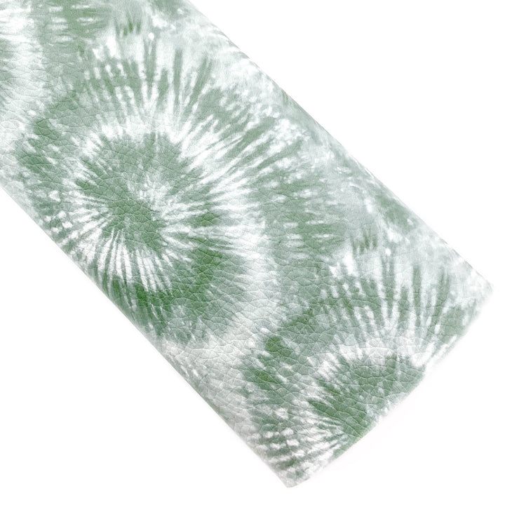 Olive Tie-Dye Vegan Leather