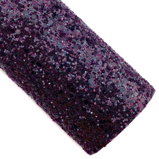 Deep Burgundy Jewel Glitter Faux Leather Sheets