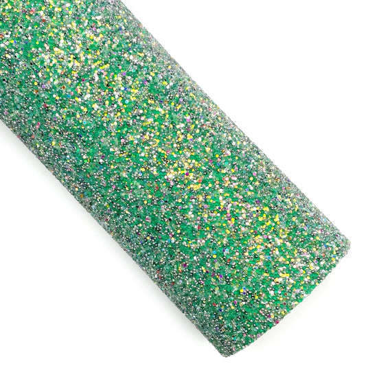 Evergreen Pearled Globe Glow in the Dark Glitter Sheet