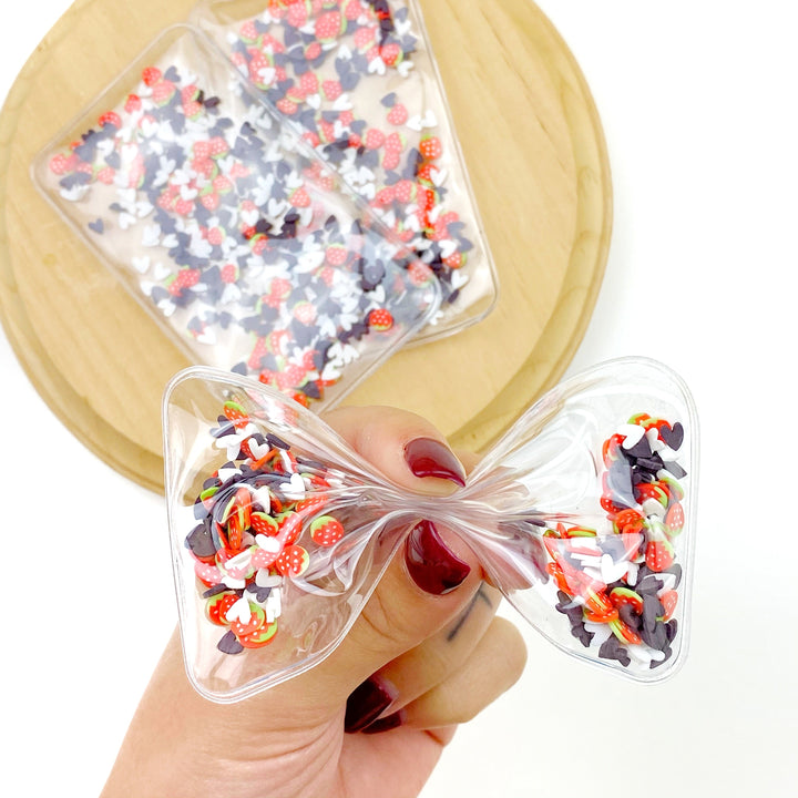 Chocolate Covered Strawberries Shaker Bow Pouch