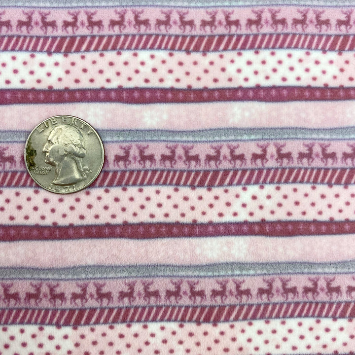 Snuggle Up Winter Stripes Velvet Vegan Leather