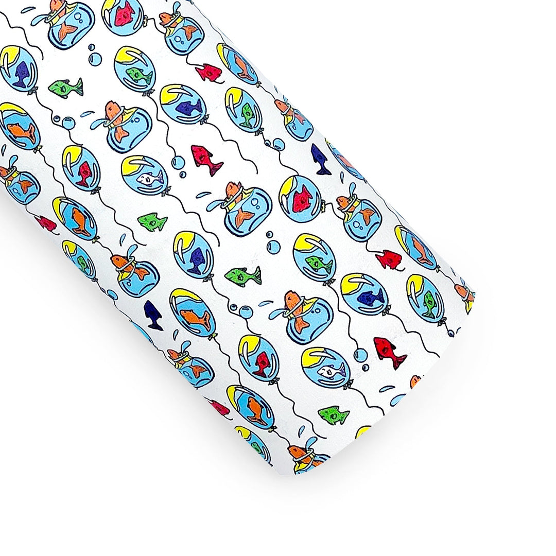 Animated Fish Vegan Leather