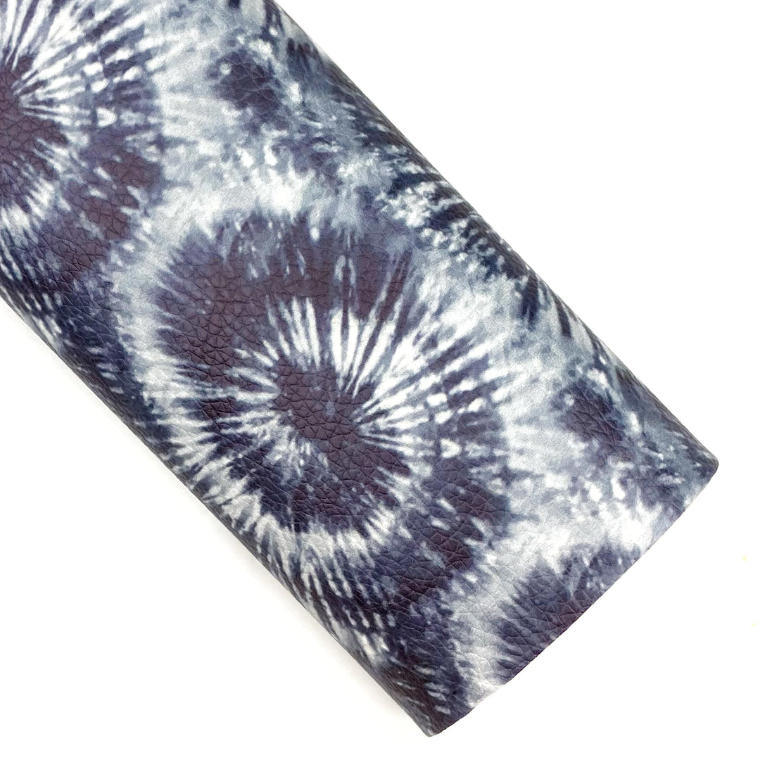 Grayscale Tie Dye Vegan Leather