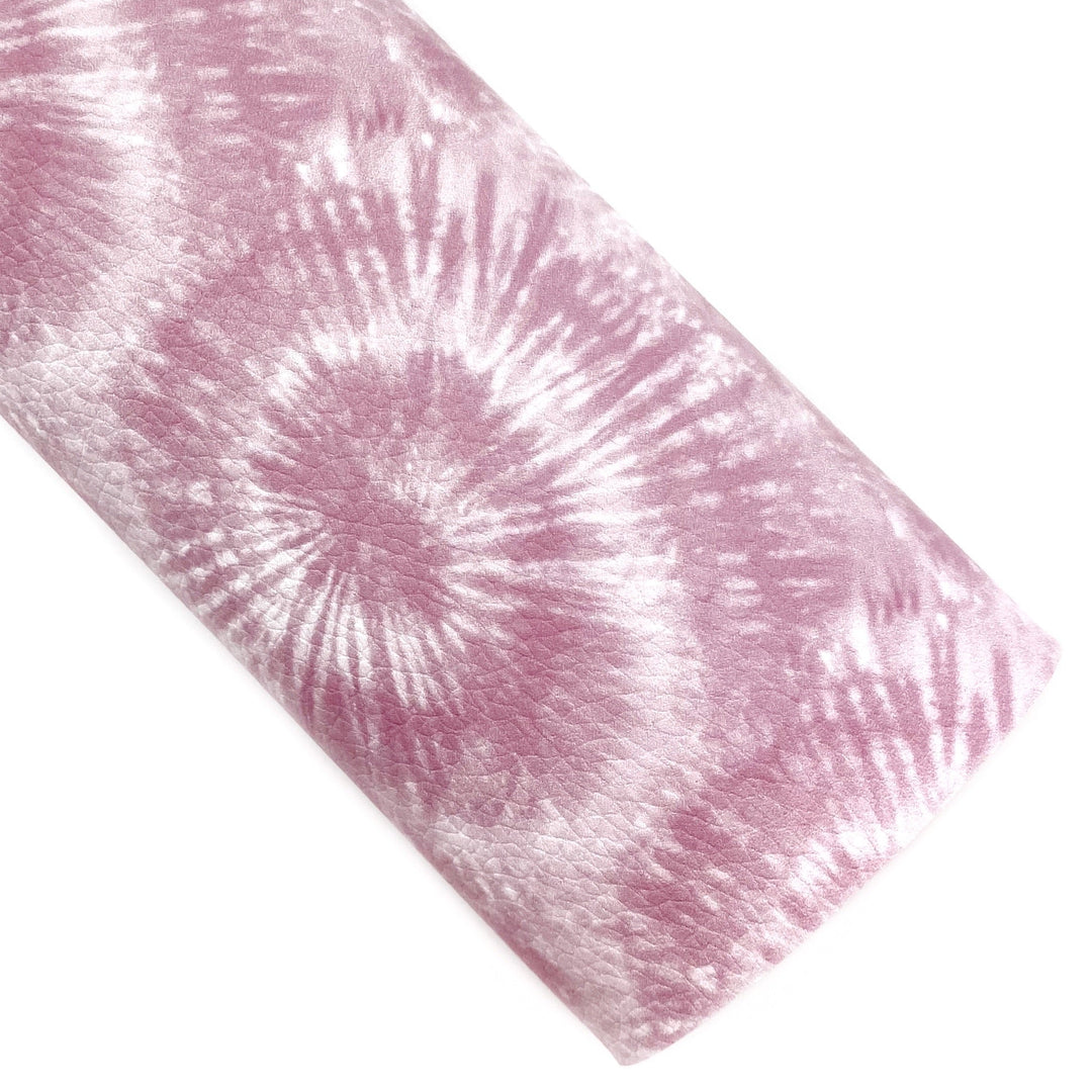 Mauve Tie-Dye Vegan Leather