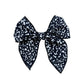 Black White Composition Hair Bow Strips
