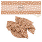 These speckled themed no sew bow strips can be easily tied and attached to a clip for a finished hair bow. These fun dot bow strips are great for personal use or to sell. The bow stripes features small cream speckled dots tan. 