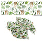 These jungle floral pattern no sew bow strips can be easily tied and attached to a clip for a finished hair bow. These summer patterned bow strips are great for personal use or to sell. These bow strips feature tropical jaguar foliage.