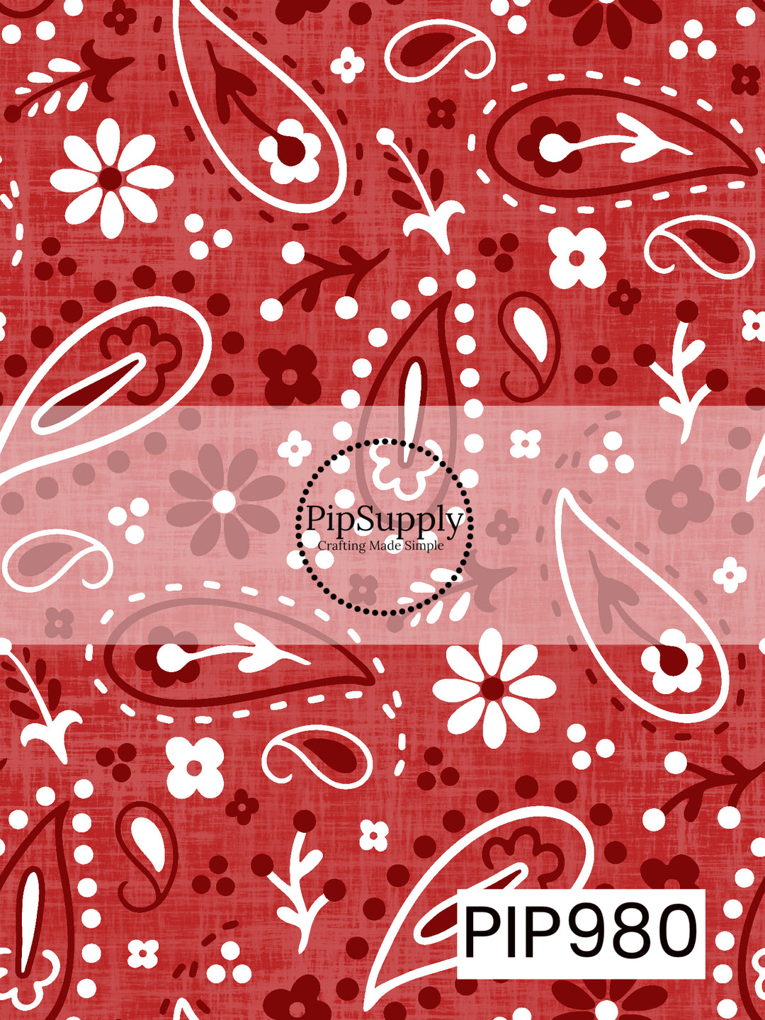 PIP980 - All American Cowboy Bandana Red