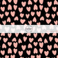 These heart and spot themed black fabric by the yard features leopard pattern with hearts and spots in pink on black. This fun animal themed fabric can be used for all your sewing and crafting needs! 