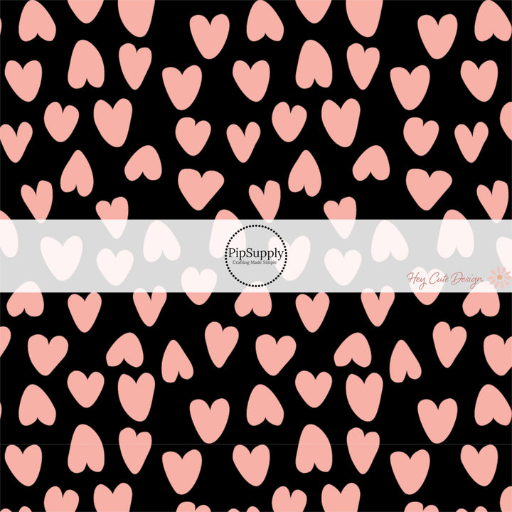 These heart and spot themed black headband kits are easy to assemble and come with everything you need to make your own knotted headband. These fun animal themed kits with a variety hearts and spots in pink on black include a custom printed and sewn fabric strip and a coordinating velvet headband.  