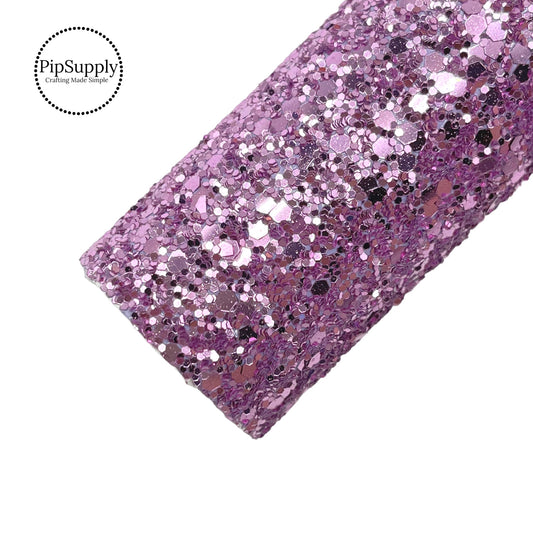 Light purple sequins chunky glitter sheet