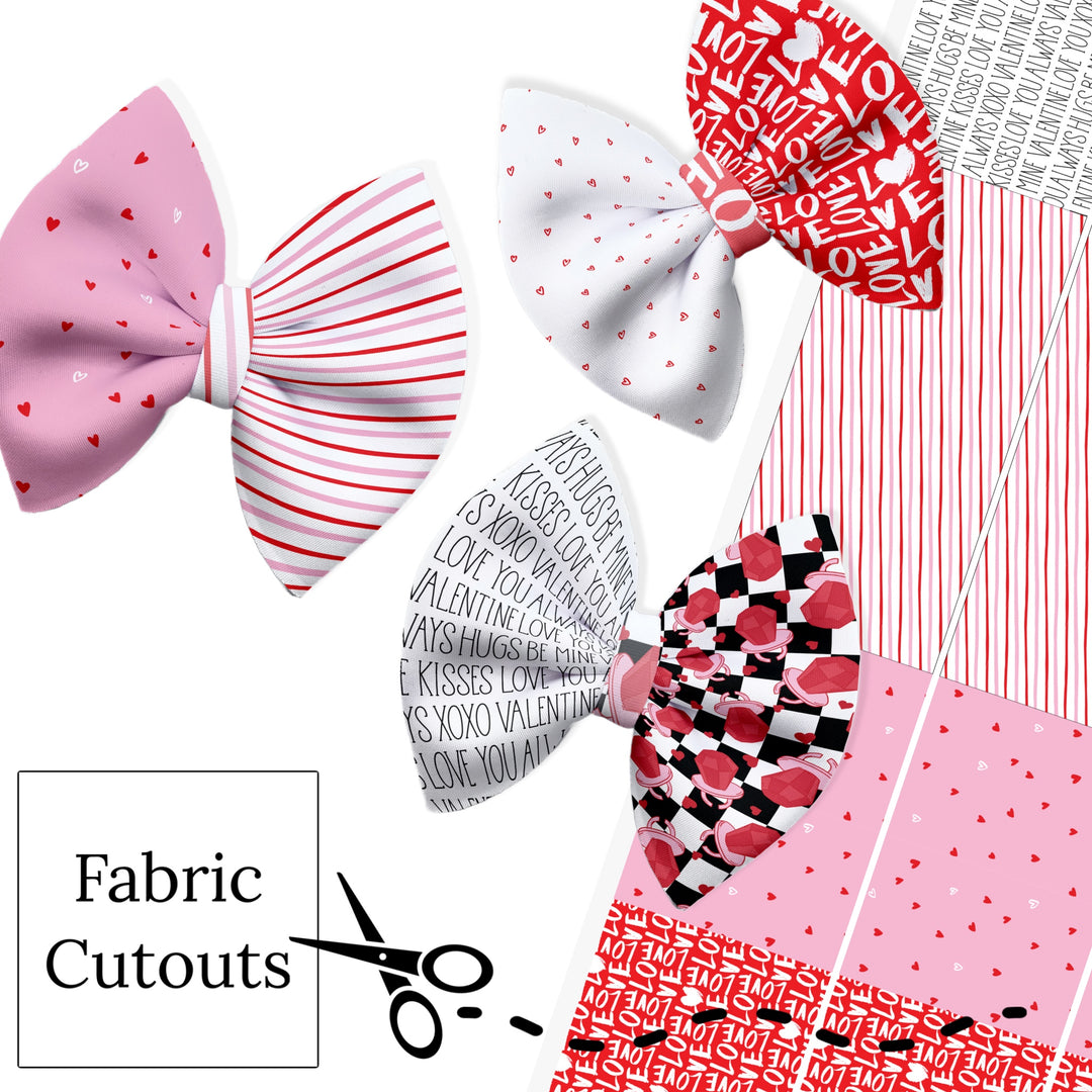 Love You Always Pinch Neoprene DIY Hair Bows