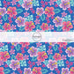 This summer fabric by the yard features multi colored tropical flowers. This fun summer themed fabric can be used for all your sewing and crafting needs!