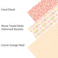 Carrot Orange Plaid Faux Leather Sheets