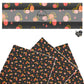 These Halloween themed pattern faux leather sheets contain the following design elements: colorful pumpkins on black. Our CPSIA compliant faux leather sheets or rolls can be used for all types of crafting projects.