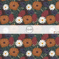 These fall themed pattern fabric by the yard features the following design elements: multi color autumn flowers. This fun themed fabric can be used for all your sewing and crafting needs!