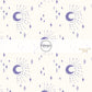 These moon themed light cream fabric by the yard features purple crescent moons surrounded by moonlight beams and small stars on ivory. This fun themed fabric can be used for all your sewing and crafting needs! 