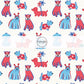 This 4th of July fabric by the yard features patriotic dogs on cream. This fun patriotic themed fabric can be used for all your sewing and crafting needs!