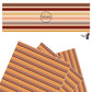 Peach, brown, red, yellow, and orange stripes faux leather sheets