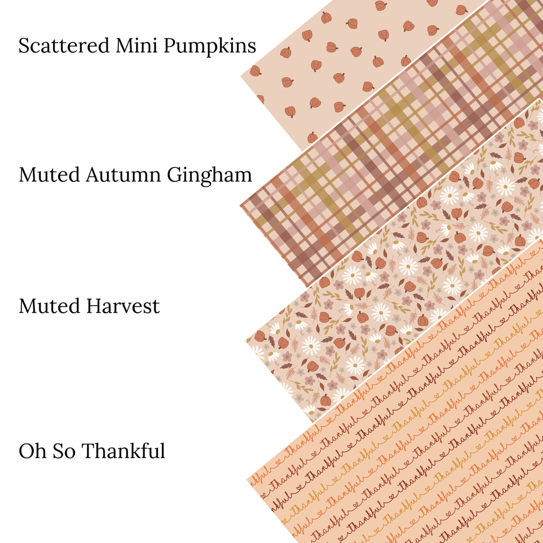 Muted Autumn Gingham Faux Leather Sheets