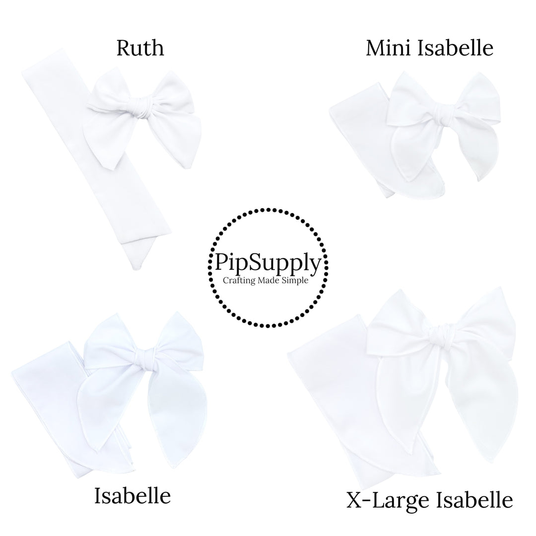 Multi Patriotic Pups Light Blue Hair Bow Strips