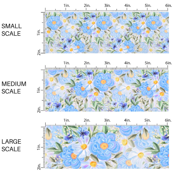 These floral fabric by the yard features painted flower pattern. This fun pattern fabric can be used for all your sewing and crafting needs!