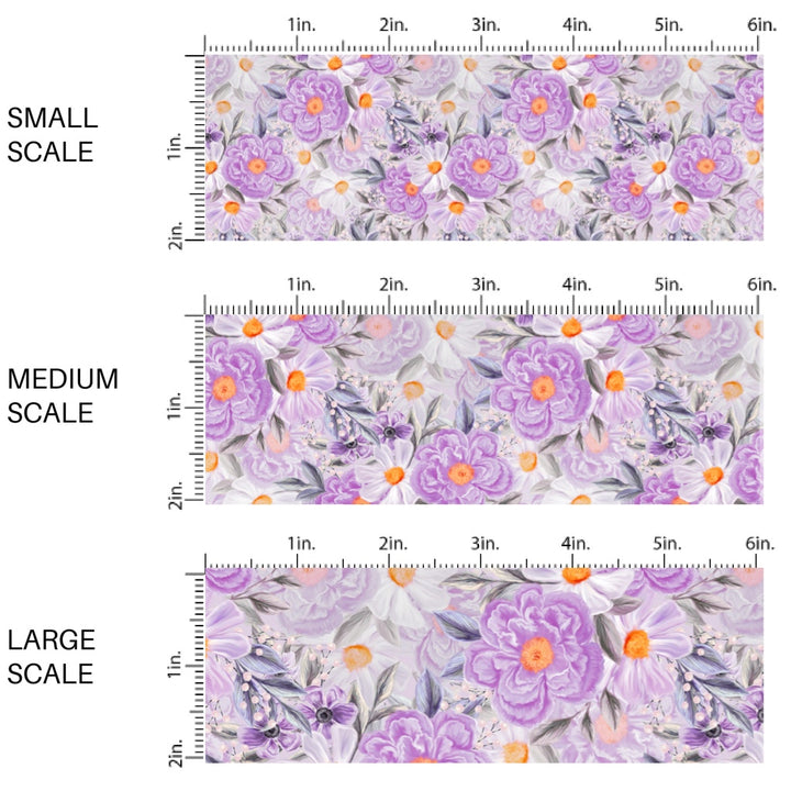 These floral fabric by the yard features painted flower pattern. This fun pattern fabric can be used for all your sewing and crafting needs!