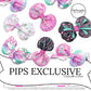 Pink disco ball, happy new year sayings, fireworks, and pastel 2024 faux leather hair bow