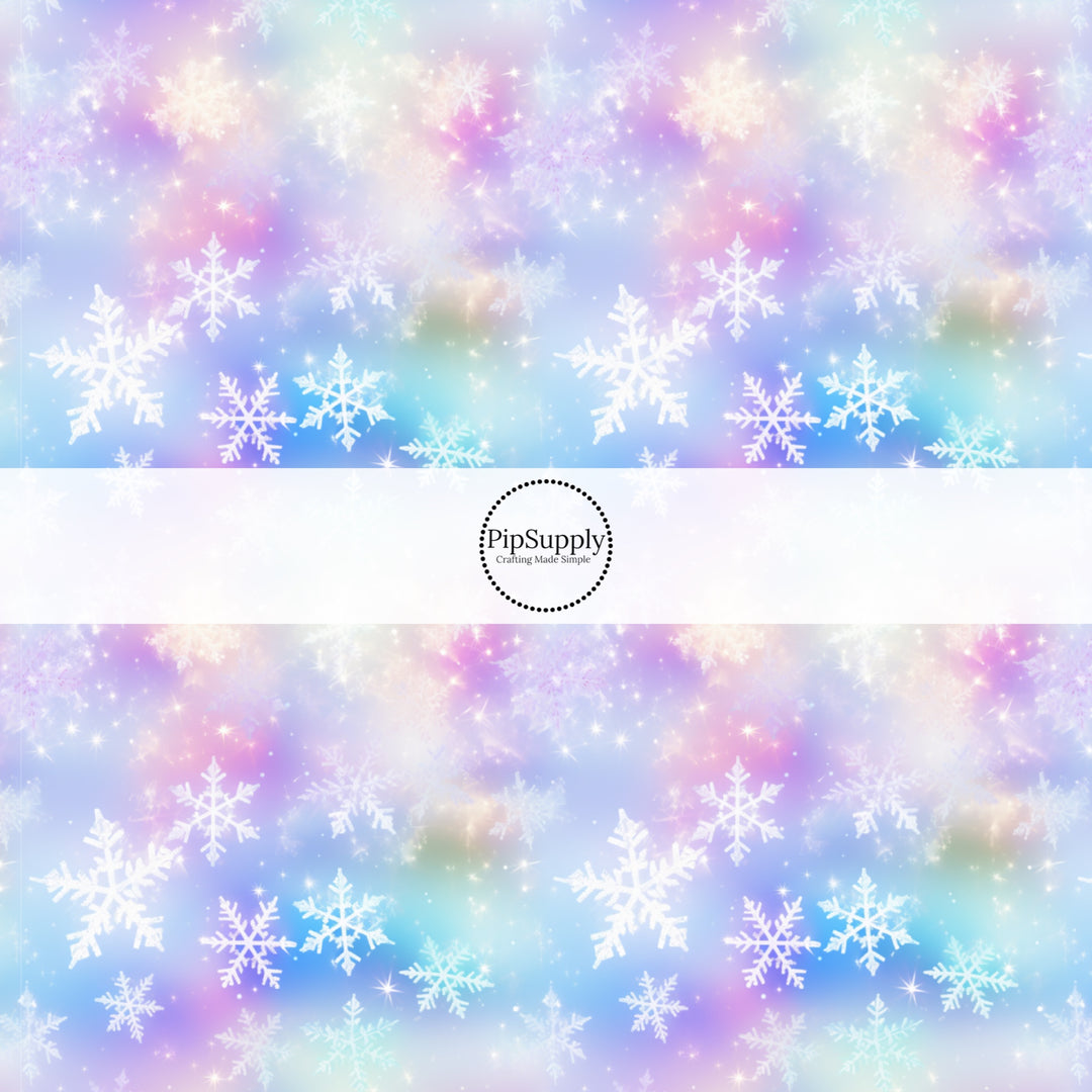 pastel galaxy multi snowflakes