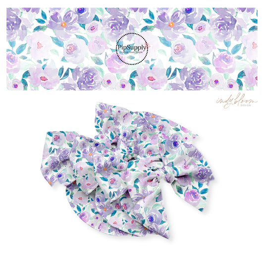 These summer and spring floral bow strips with beautiful leaves and flowers in the color of light blue, teal, orange, purple, lavender, and green are great for personal use or to sell.