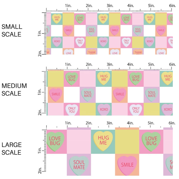 This holiday fabric by the yard features pastel rainbow checker pattern. This festive pattern fabric can be used for all your sewing and crafting needs!