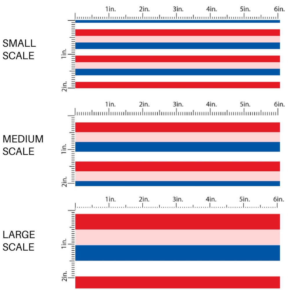These patriotic fabric by the yard features blue, pink, and red stripes. This fun pattern fabric can be used for all your sewing and crafting needs!