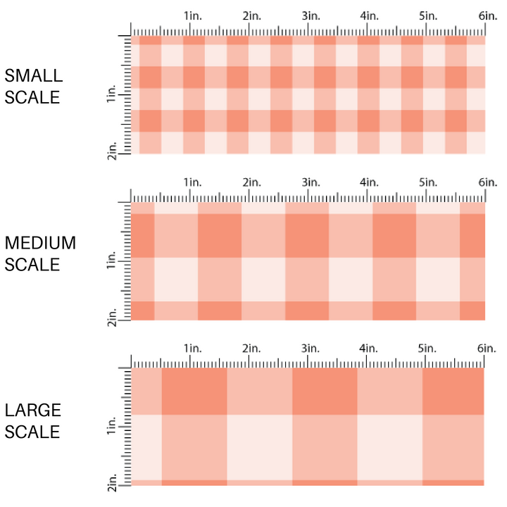 Peachy Keen Plaid Fabric By The Yard
