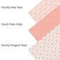 Peach Polar Holly Faux Leather Sheets
