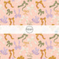 This summer fabric by the yard features woodsy cutesy bows on peach. This fun themed fabric can be used for all your sewing and crafting needs!&nbsp;
