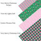 Very Merry Christmas Stripes Faux Leather Sheets