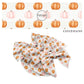 These Halloween themed cream no sew bow strips can be easily tied and attached to a clip for a finished hair bow. These fun spooky bow strips are great for personal use or to sell. The bow stripes features orange and light pink pumpkins on ivory. 