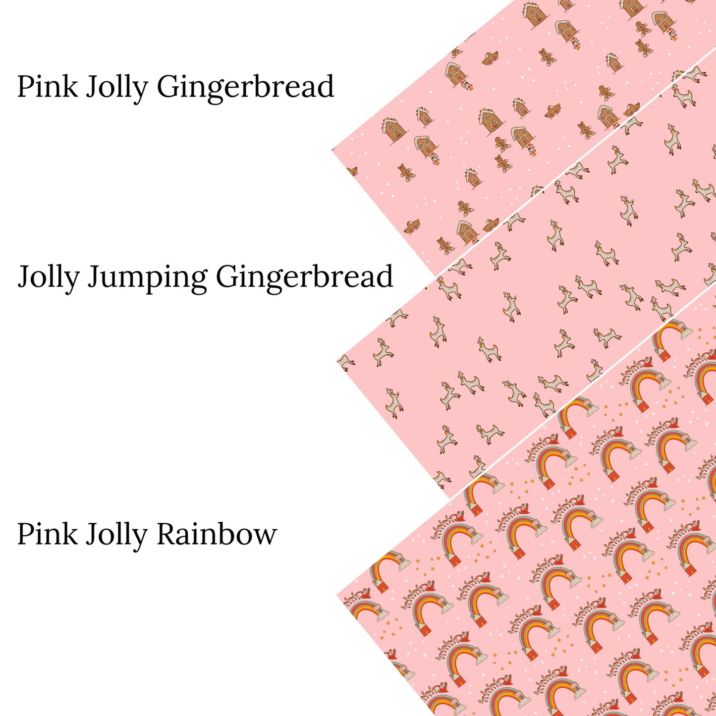Pink Jolly Rainbow Faux Leather Sheets