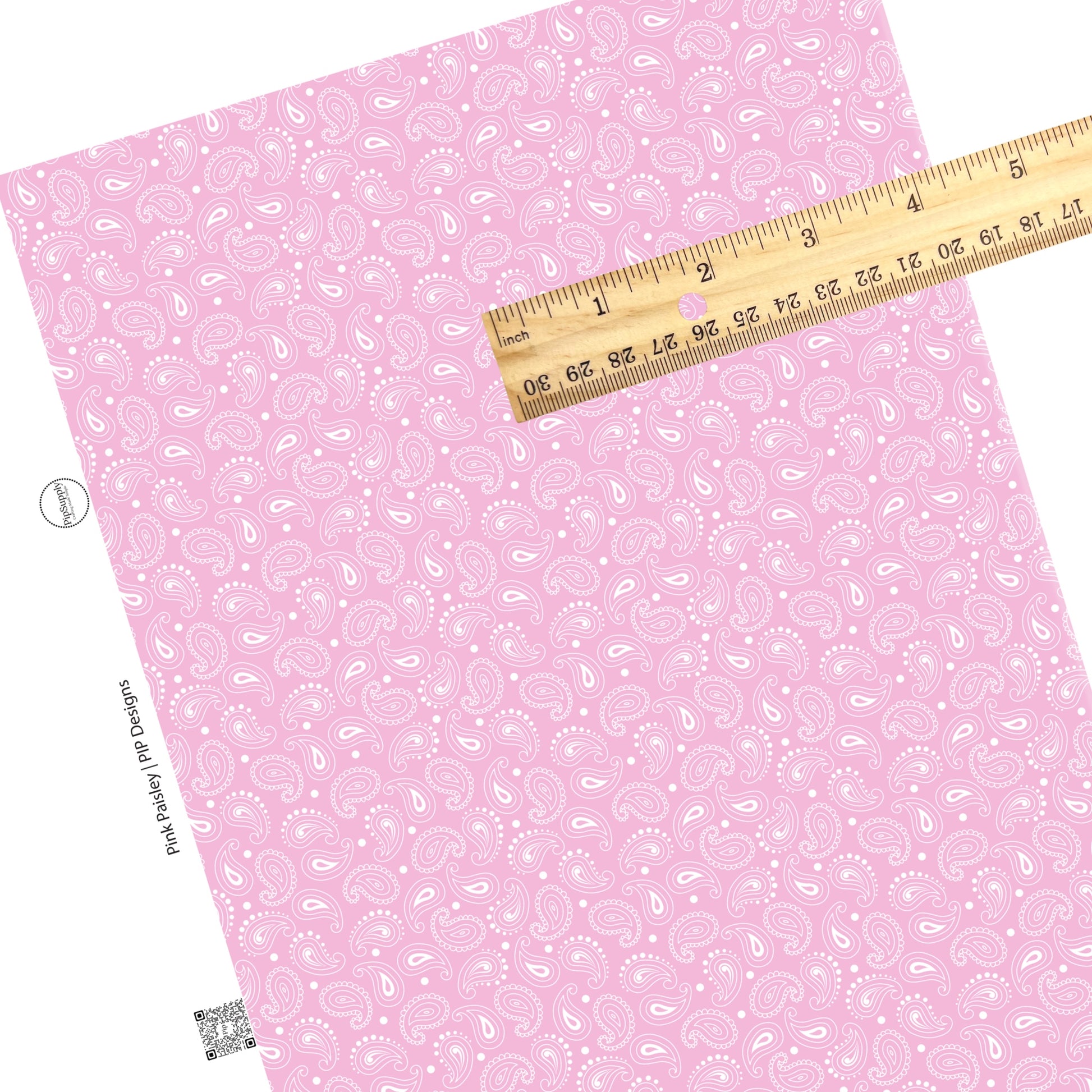 These western pattern themed faux leather sheets contain the following design elements: light pink paisley patterns. Our CPSIA compliant faux leather sheets or rolls can be used for all types of crafting projects.