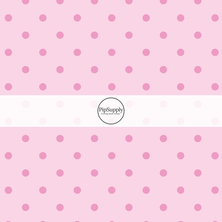 This celebration fabric by the yard features pink dots on light pink. This fun themed fabric can be used for all your sewing and crafting needs!