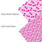 Girly Frosty Floral Faux Leather Sheets