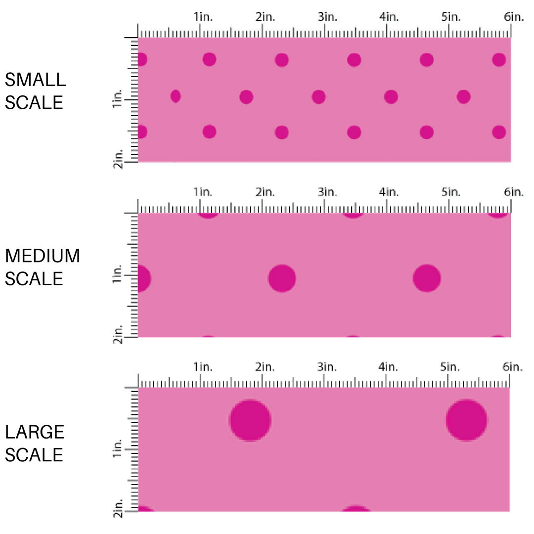 Pink Springtime Dots Fabric By The Yard