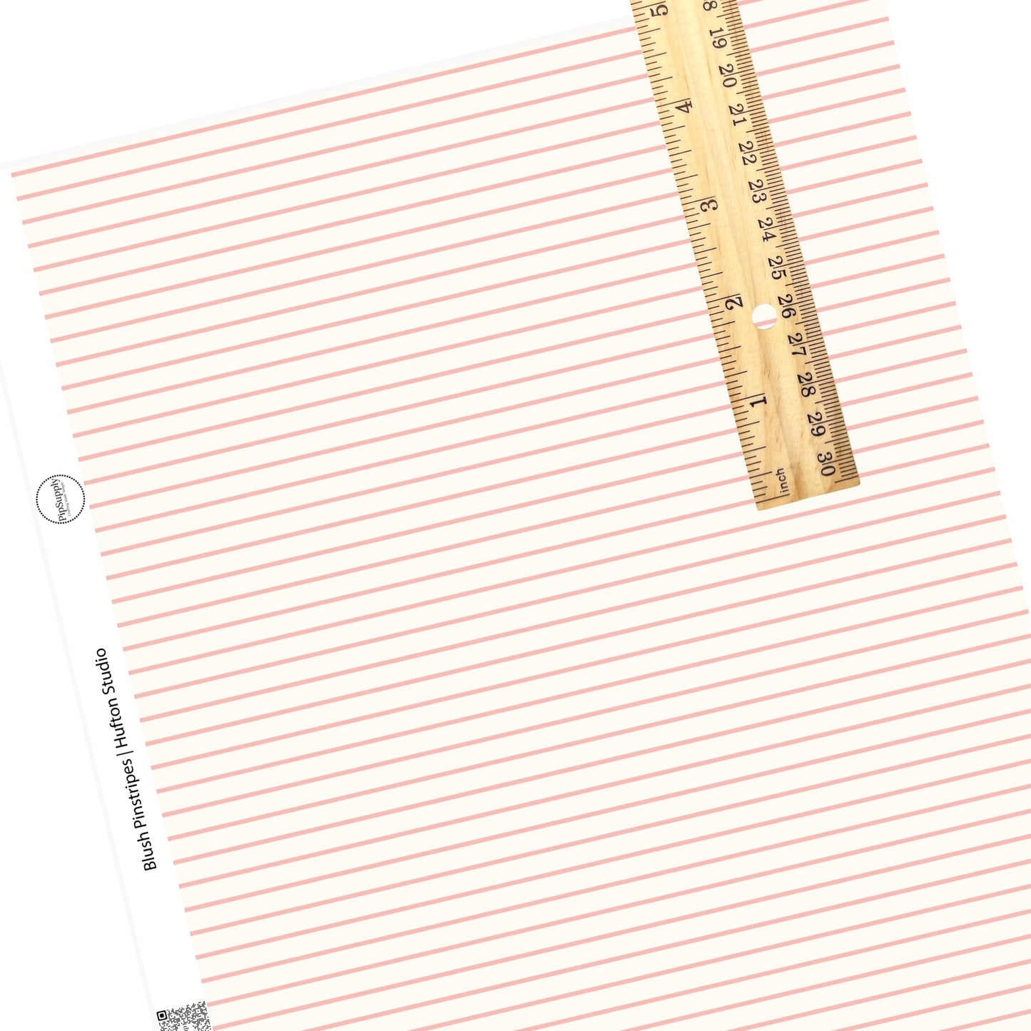 These stripe themed cream faux leather sheets contain the following design elements: light pink pinstripes on cream. Our CPSIA compliant faux leather sheets or rolls can be used for all types of crafting projects. 