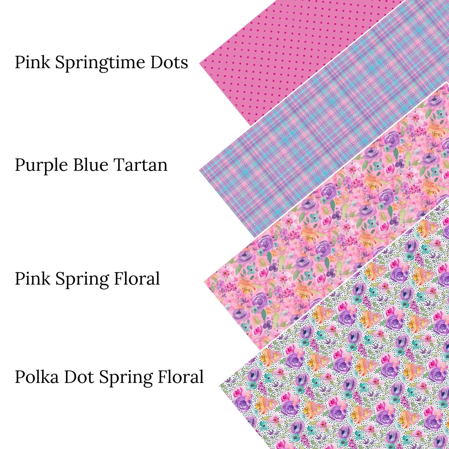 Pink Springtime Dots Faux Leather Sheets