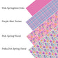 Pink Spring Floral Faux Leather Sheets
