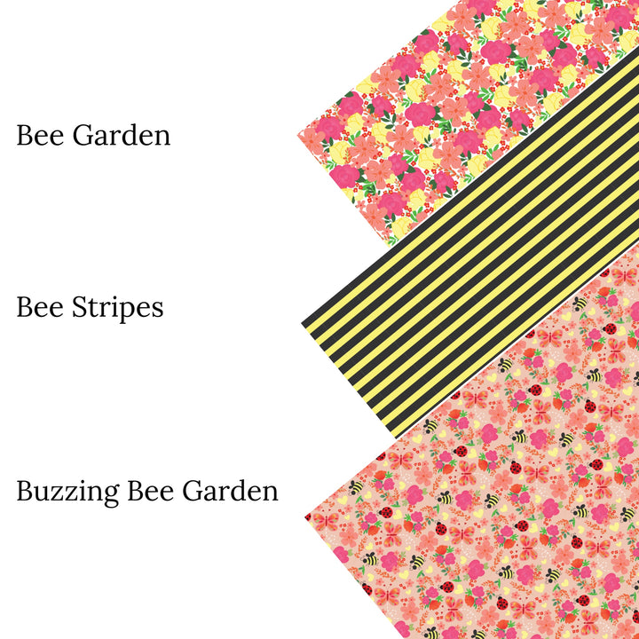 Bee Garden Faux Leather Sheets